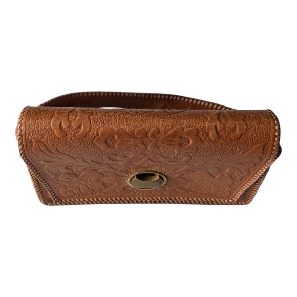 Handmade Brown Leather Hobo Bag Purse - Picture 9 of 11